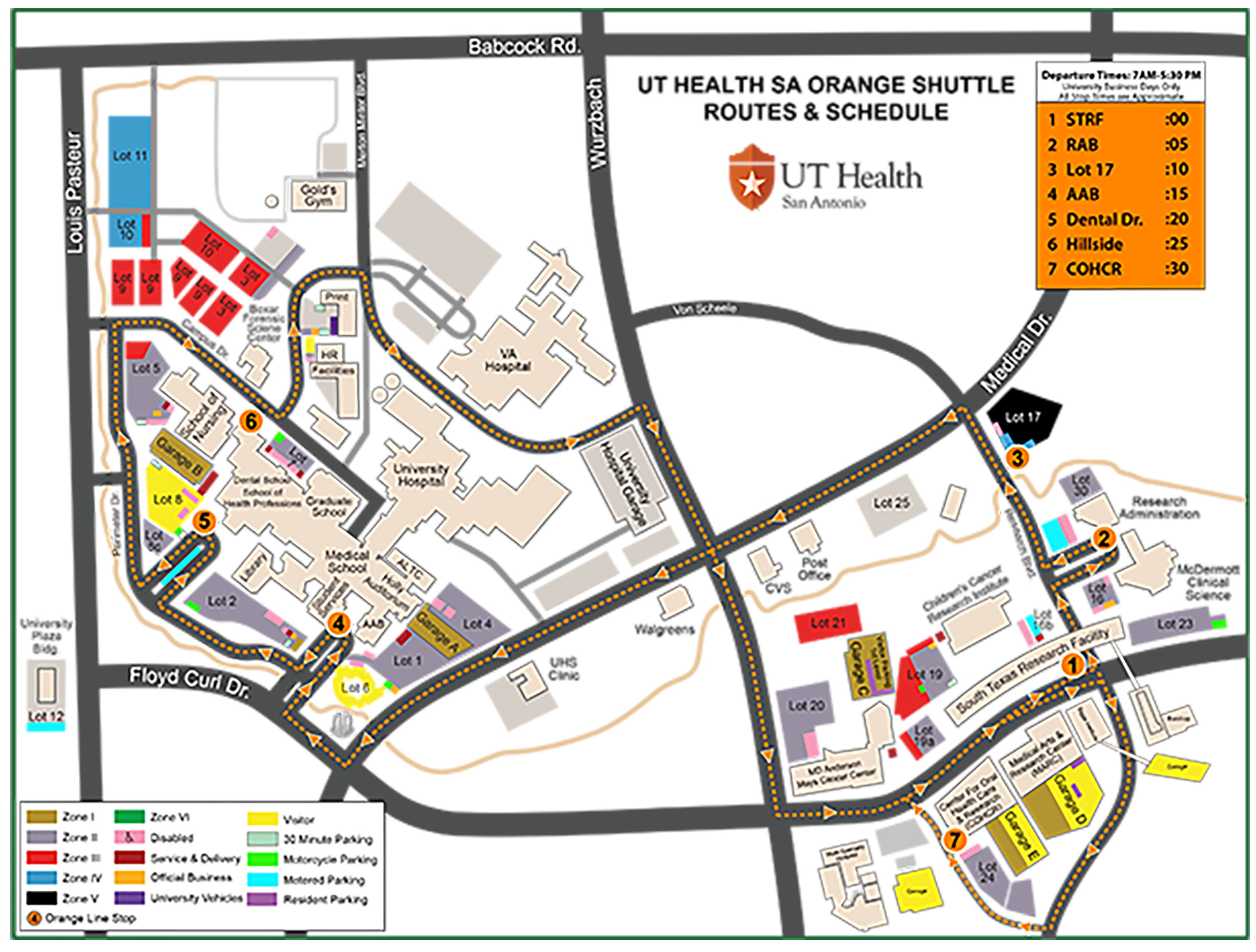 Orange Shuttle Routes Map